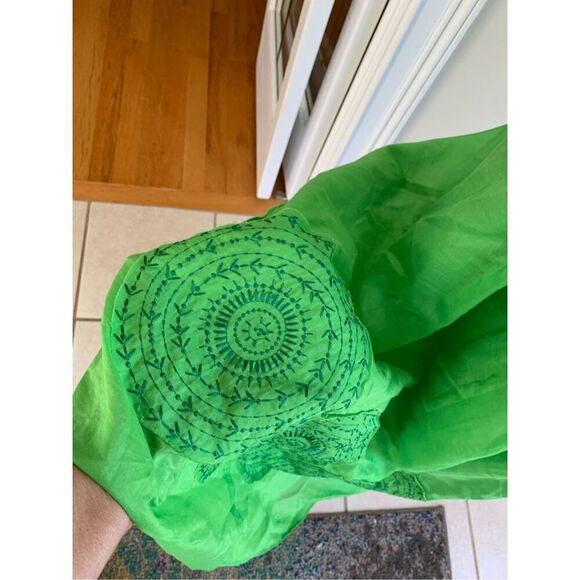 Jones of New York Green Cotton Sleeveless Dress - Picture 4 of 7